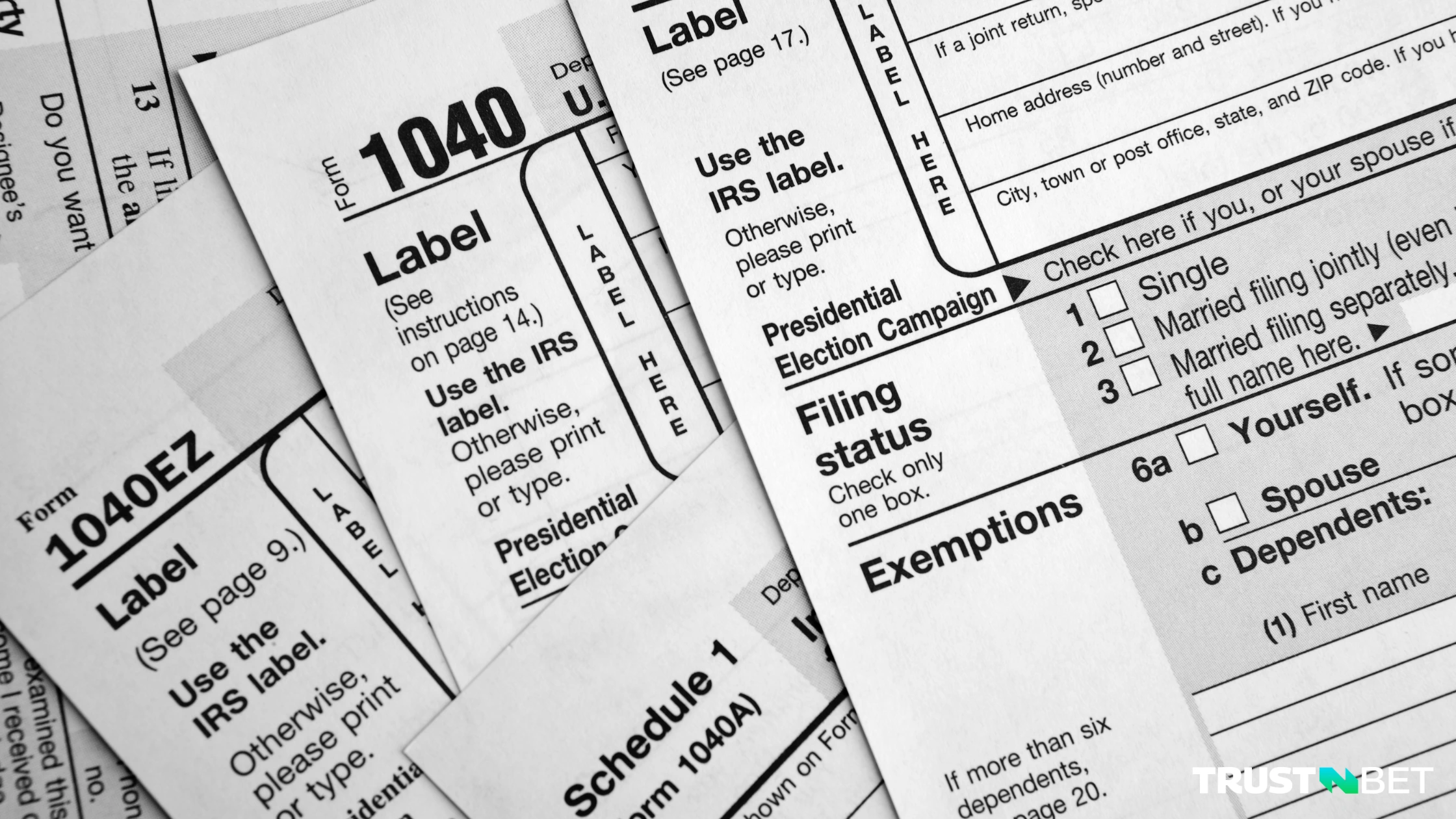 Important tax forms for filing taxes on sports betting winnings.