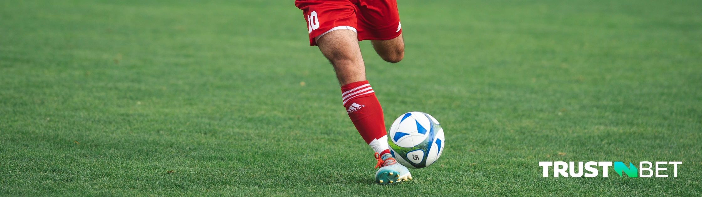 A soccer player on the field.