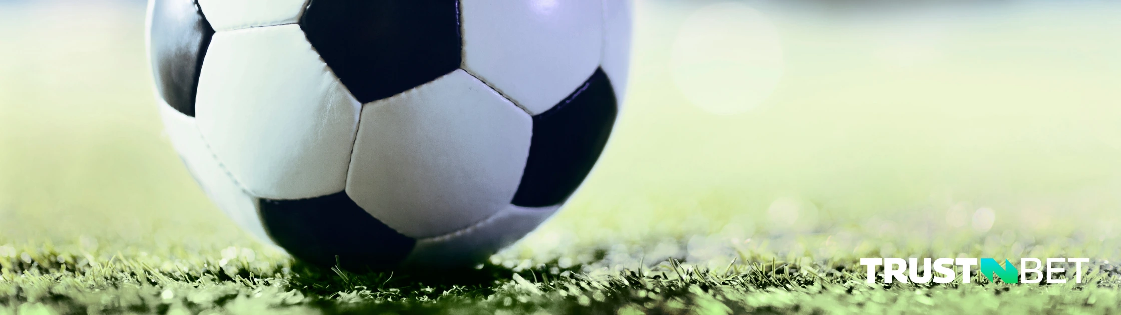 Soccer ball on a grass field.