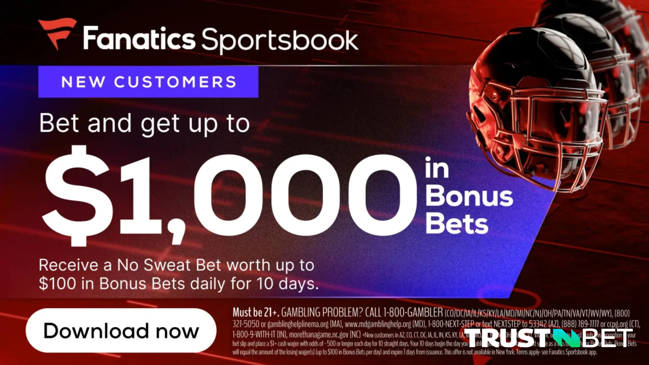 Fanatics Sportsbook Sign Up Offer 1000 USD in Bonus Bets