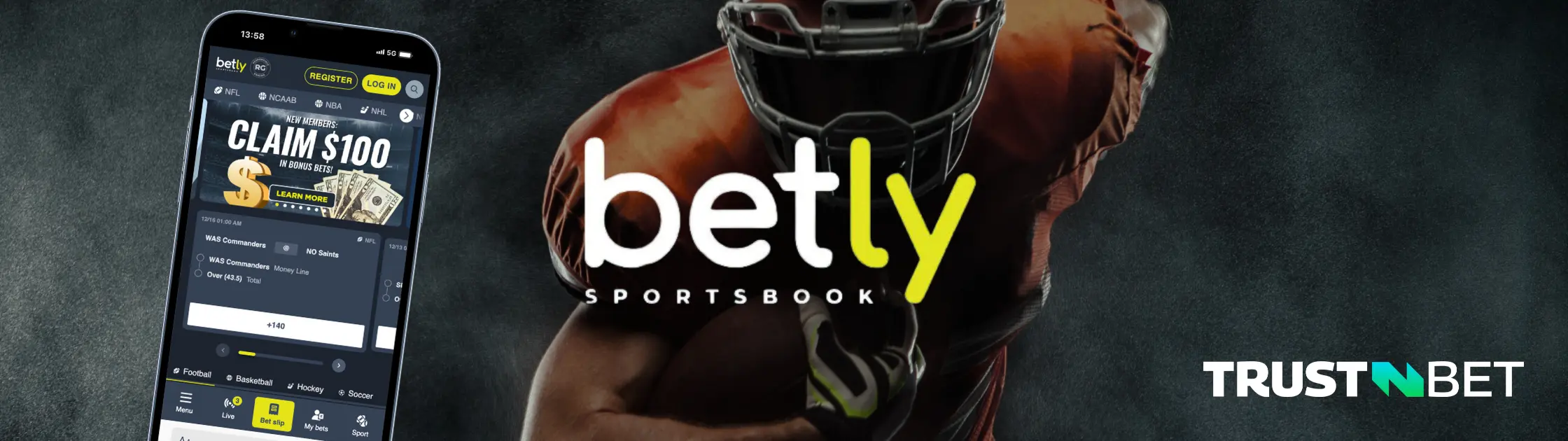 Betly Sportsbook and its mobile app.