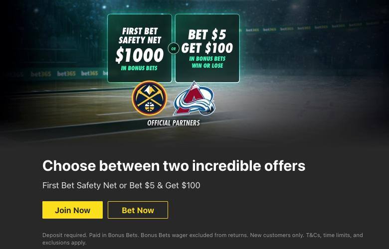 bet365 welcome offer - safety net & bet $5 get $100