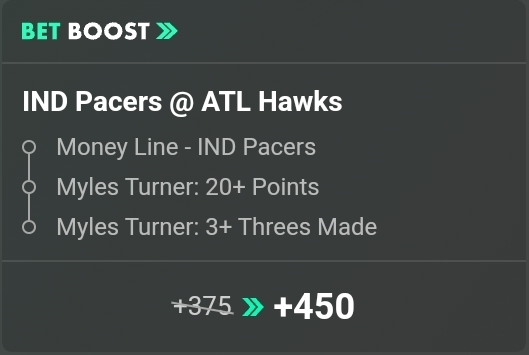 NBA IND Pacers @ ATL Hawks SGP